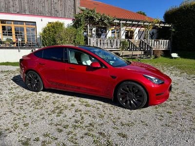 Usado Tesla Model 3 Performance 377 kW (513 HP) 2021 Vermelho Sedan