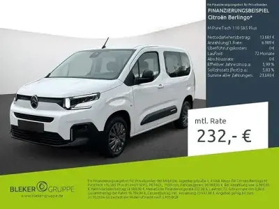 Used Citroën Berlingo PureTech 110 HP (80 kW) 2024 White Minivan