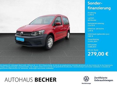 Kirschrot Gebraucht 2020 VW Caddy Trendline Van / Kleinbus | 15.960 € (Fairer Preis)