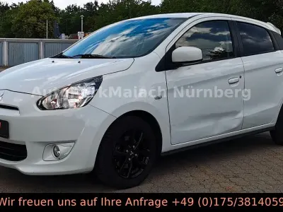 Gebraucht Mitsubishi Space Star Diamant Edition 80 PS (58 kW) 2016 Weiß Kleinwagen
