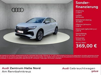Weiß Gebraucht 2022 Audi Q4 Sportback e-tron Advanced SUV | 32.980 € (Etwas zu teuer)