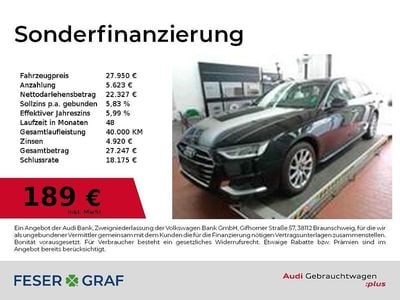 Gebraucht Audi A4 Advanced Plus 204 PS (150 kW) 2023 Mythosschwarz metallic Kombi