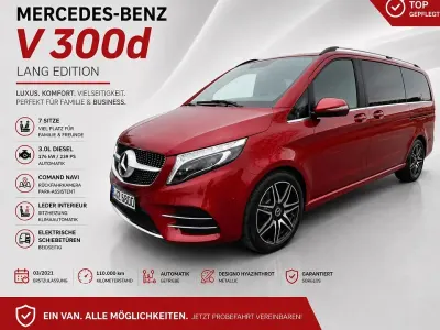 Gebraucht Mercedes V300 AMG 239 PS (175 kW) 2021 Rot Van / Kleinbus