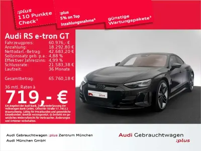 Gebraucht Audi e-tron GT quattro Sport 439 kW (598 PS) 2021 Mythosschwarz metallic Limousine