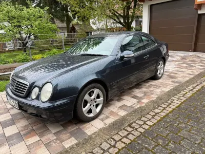 Brugt Mercedes CLK200 Elegance 163 HK (119 kW) 2001 Blå Coupe