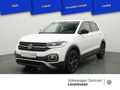 Gebraucht VW T-Cross Style 110 PS (80 kW) 2021 Schwarz / weiss (metallic) SUV