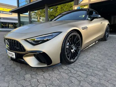Neu Mercedes SL63 AMG AMG Edition 1 585 PS (430 kW) 2026 Manufaktur kalahari gold magno Cabrio