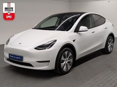 Weiß (pearlweissmet.) Gebraucht 2022 Tesla Model Y Long Range AWD SUV | 36.980 € (Fairer Preis)