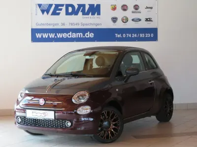 Brugt Fiat 500C Collezione 69 HK (50 kW) 2018 Rød Cabriolet
