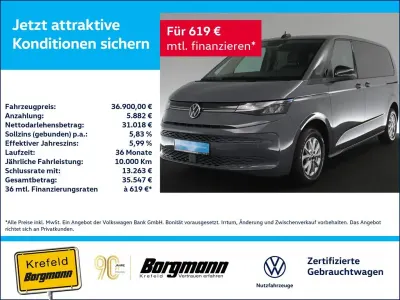 Gebraucht VW Multivan Life 150 PS (110 kW) 2023 Grau / pure grey Van / Kleinbus
