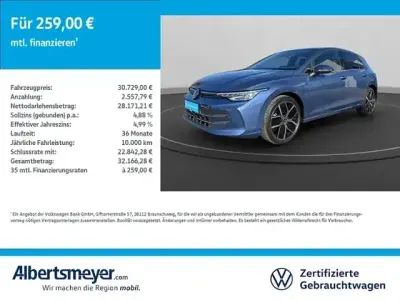 Usata VW Golf VIII Edition 150 CV (110 kW) 2024 Blu Berlina