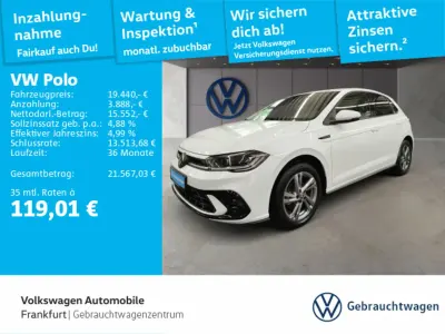 Käytetty VW Polo R-line 95 HP (69 kW) 2024 Valkoinen Sedan