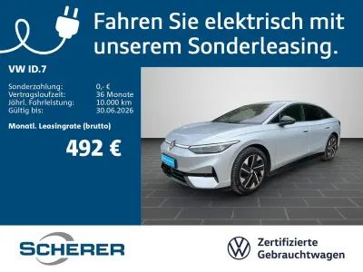 Gebraucht VW ID.7 Pro 210 kW (286 PS) 2025 Scale silver metallic (metallic) Limousine