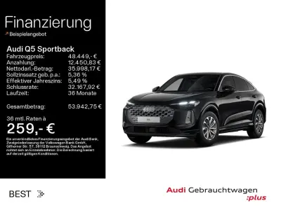 Gebraucht Audi Q5 Sportback Advanced 204 PS (150 kW) 2025 Mythosschwarz metallic SUV