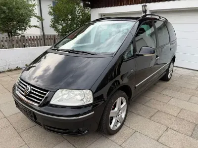 Gebraucht VW Sharan United 140 PS (102 kW) 2008 Schwarz Van / Kleinbus