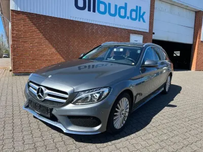 Brugt Mercedes C220 AMG line 170 HK (125 kW) 2016 Grå Sedan