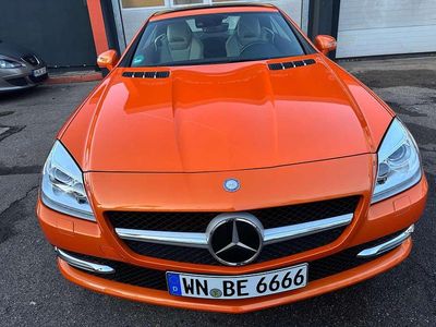 Lamborghini orange met. Gebraucht 2014 Mercedes SLK200 Cabrio | 23.650 € (Etwas zu teuer)