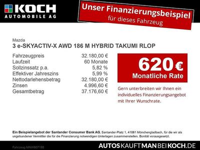 Neu Mazda 3 Takumi-Line 186 PS (136 kW) 2026 Grau Limousine