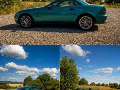 Gebraucht Mercedes SLK230 193 PS (141 kW) 1997 Grün Cabrio
