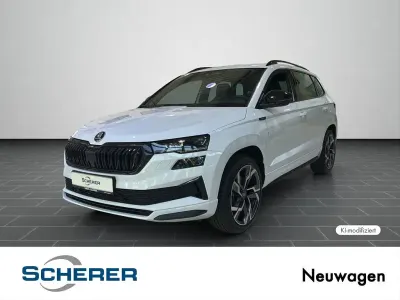 Neu Skoda Karoq SportLine 190 PS (139 kW) 2026 Moonweiss metallic (metallic) SUV
