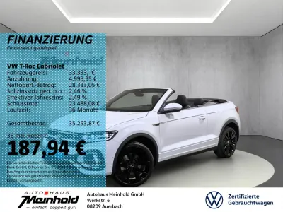 Gebraucht VW T-Roc R-line 150 PS (110 kW) 2024 Pure white/schwarz SUV