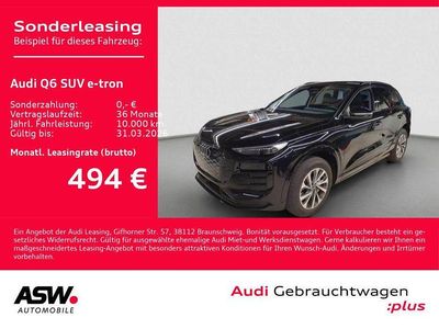 Mythosschwarz metallic Gebraucht 2025 Audi Q6 e-tron Ambiente SUV | 51.930 €