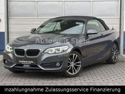Gebraucht BMW 218 Sport Line 150 PS (110 kW) 2019 Grau Cabrio