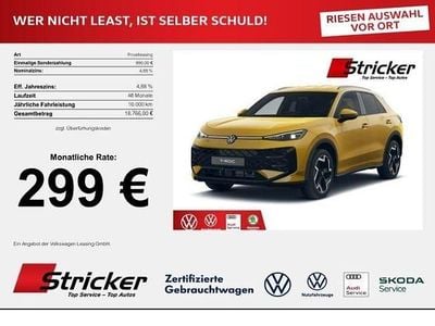 Neu VW T-Roc R-line 150 PS (110 kW) 2025 Canary yellow SUV
