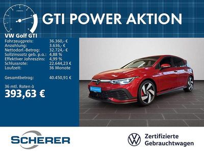 Gebraucht VW Golf VIII GTI 301 PS (221 kW) 2023 Kings red metallic (metallic) Limousine