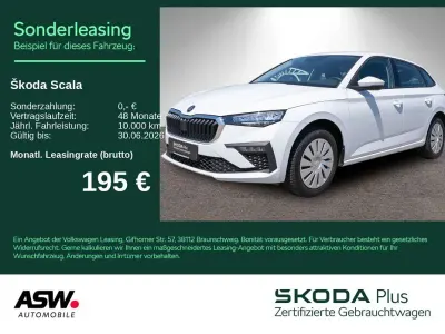 Gebraucht Skoda Scala Essence 116 PS (85 kW) 2025 Moonweiss metallic Kleinwagen