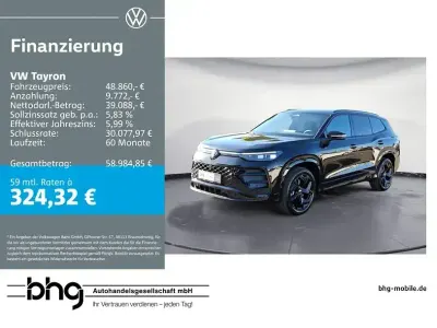 Brugt VW Tayron R-line 193 HK (141 kW) 2025 Sort SUV