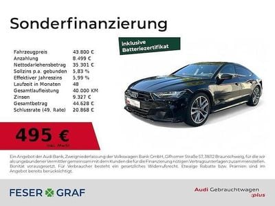 Schwarz Gebraucht 2023 Audi A7 Sportback Ambiente Kleinwagen | 46.980 € (Etwas zu teuer)