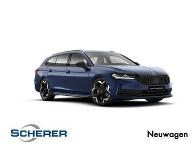 Neu Skoda Superb SportLine 204 PS (150 kW) 2026 Blau Kombi