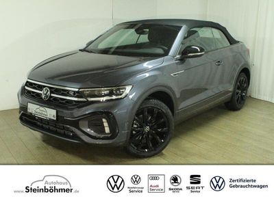 gebraucht VW T-Roc Cabriolet R-Line 1.5 TSI DSG Navi AHK BlackS Bluetooth LED Klima Einparkhilfe el. Fenster