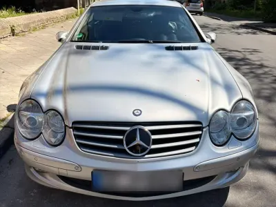Brugt Mercedes SL350 245 HK (180 kW) 2003 Sølv Cabriolet