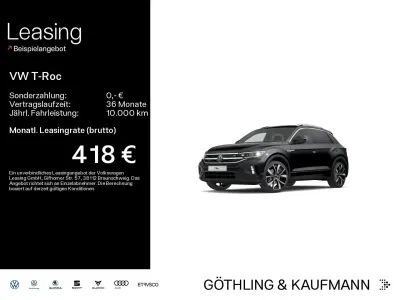 Brugt VW T-Roc R-line 190 HK (139 kW) 2023 Sort SUV