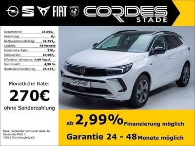 Gebraucht Opel Grandland X Elegance 131 PS (96 kW) 2023 Lack weiss banquise/deckende l SUV