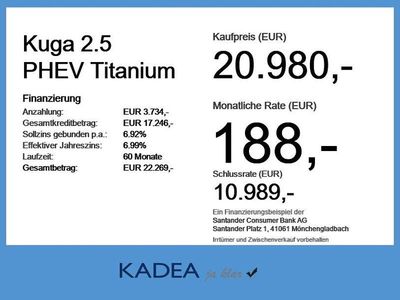 Gebraucht Ford Kuga Titanium 224 PS (164 kW) 2022 Obsidianschwarz metallic SUV