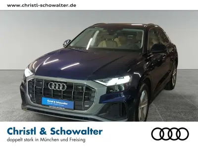 Gebraucht Audi Q8 S-Line 286 PS (210 kW) 2022 Navarrablau metallic SUV