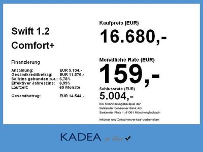 Gelb Gebraucht 2025 Suzuki Swift | 16.680 € (Fairer Preis)