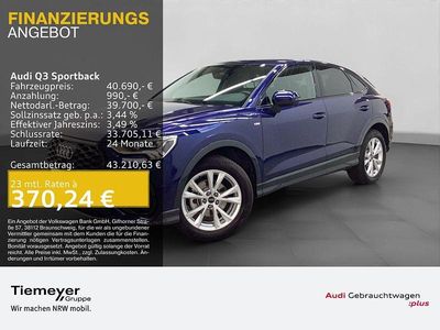 Blau Gebraucht 2025 Audi Q3 Sportback S-Line SUV | 40.690 € (Guter Preis)