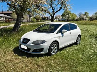 Używany Seat Leon Ecomotive 105 KM (77 kW) 2010 Biały Hatchback