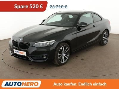 Gebraucht BMW 220 Sport Line 190 PS (139 kW) 2019 Schwarz Coupé