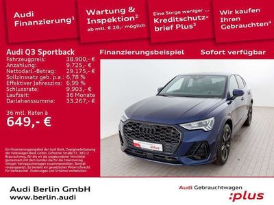 gebraucht Audi Q3 Sportback S line 40 TFSI qu.S tr. SONOS VIRTC