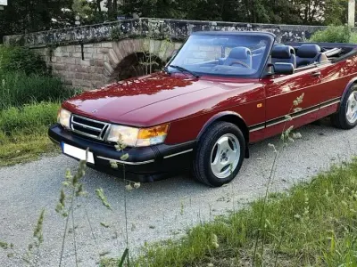 Brugt Saab 900 Cabriolet 160 HK (117 kW) 1991 Rød Cabriolet