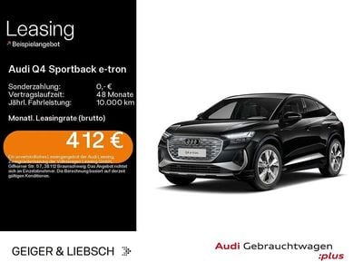 Gebraucht Audi Q4 Sportback e-tron S-Line 210 kW (286 PS) 2025 Schwarz SUV