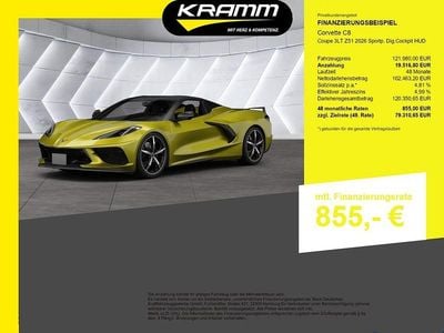 Nouă Corvette C8 482 CP (354 kW) 2025 Galben Coupe