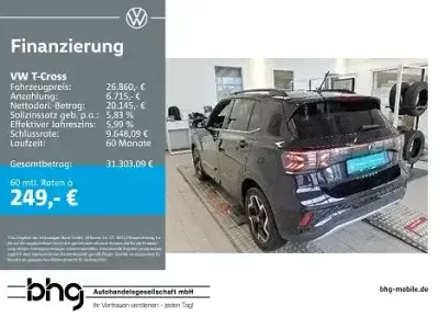 Gebraucht VW T-Cross R-line 116 PS (85 kW) 2025 Schwarz SUV