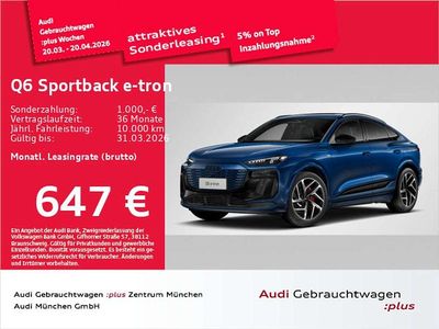 Gebraucht Audi Q6 e-tron S-Line 225 kW (306 PS) 2025 Ascariblau metallic SUV