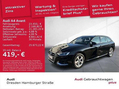 Mythosschwarz metallic Gebraucht 2021 Audi A4 Ambiente Kombi | 23.450 € (Fairer Preis)